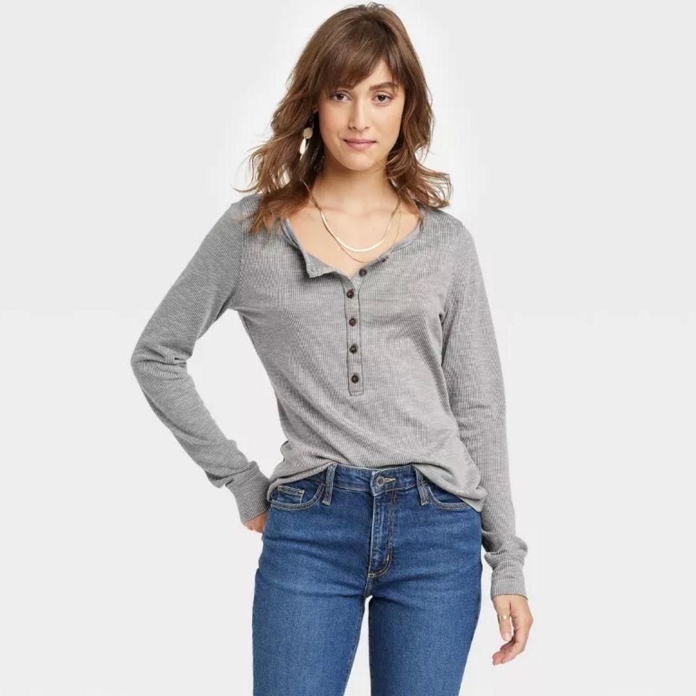 🛍️Universal Thread XS Gray Long Sleeve Top